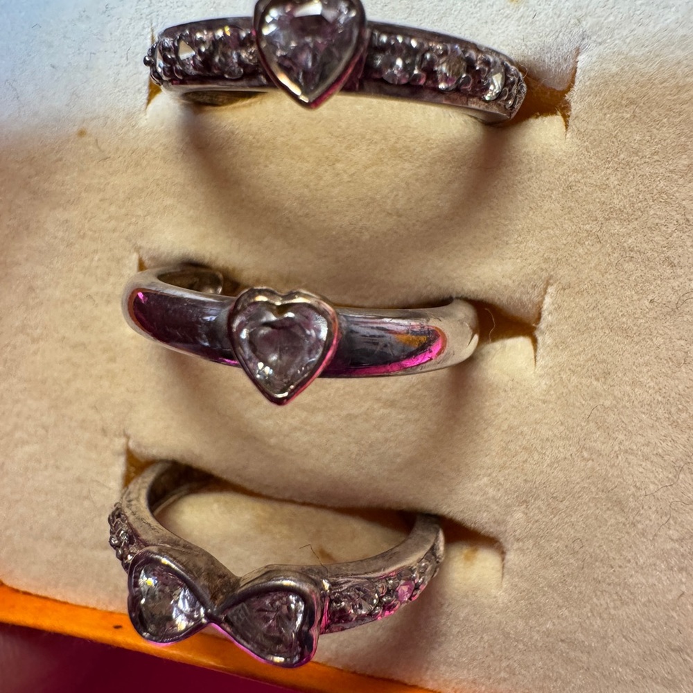Folli Follie Elegant Silver Ring Set 3 silver size 6 - Picture 11 of 15